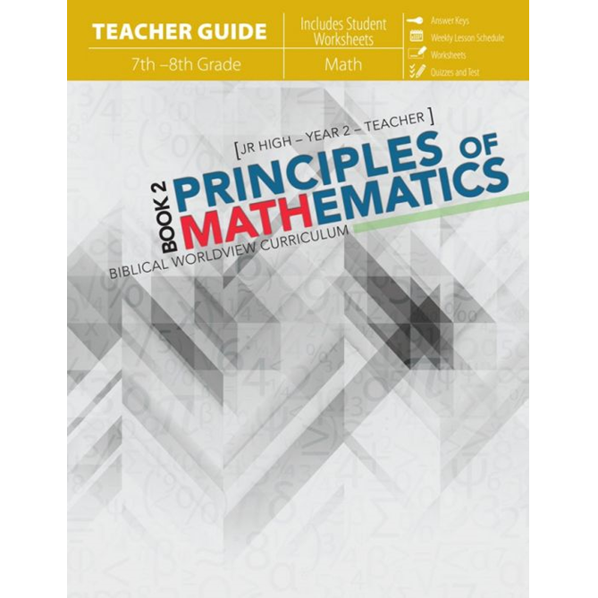 Princeples Math Principles of Mathematics Book 2 Set | Answers In Genesis UK/Europe